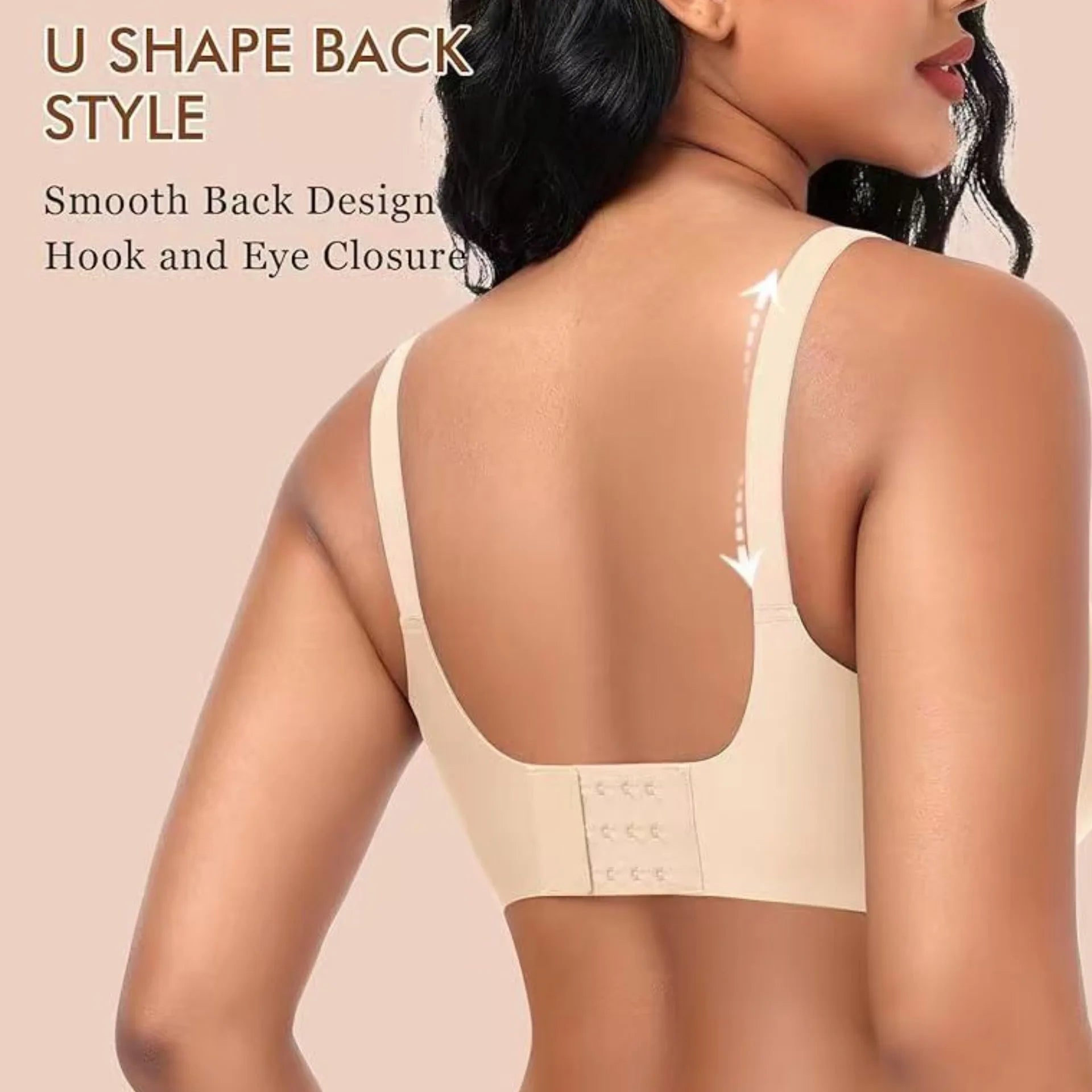 Women's Seamless Bra 3/4 Cup Thin Molded Cup Bra Thin Flattering Plus-size Soft Support Push-up and Comfortable Breathable Bra