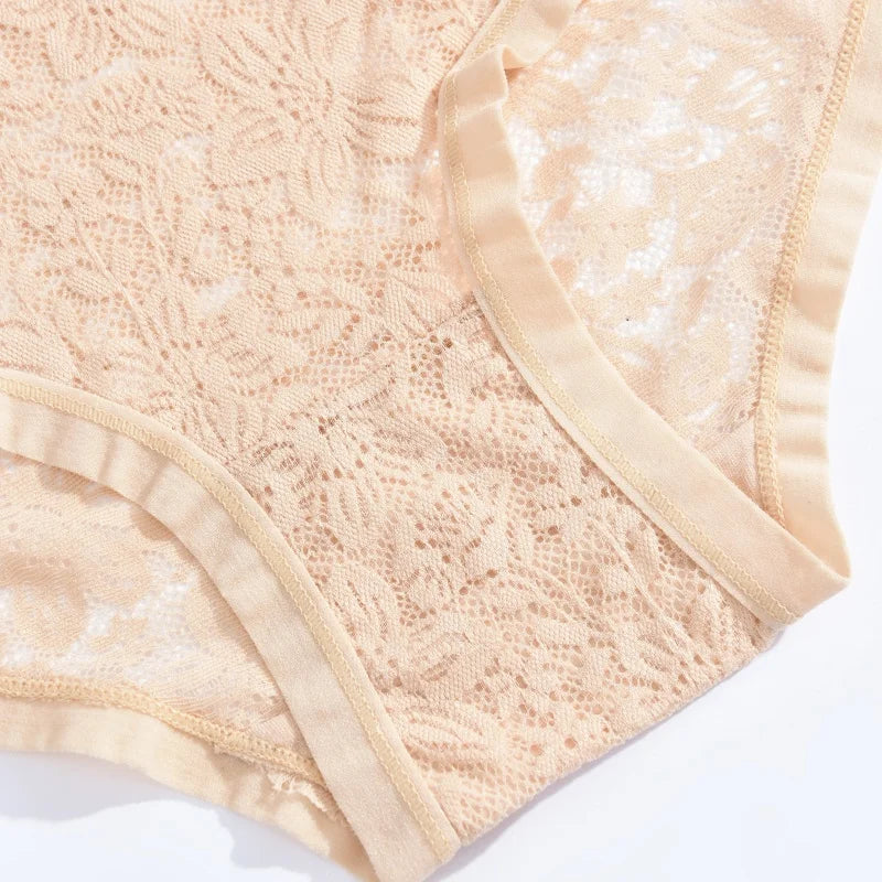 New Women Sexy Panties Hollow Out Lace Floral Ladies Briefs Low Waist Solid Comfortable Hot Sale Female Underpants S-XXL