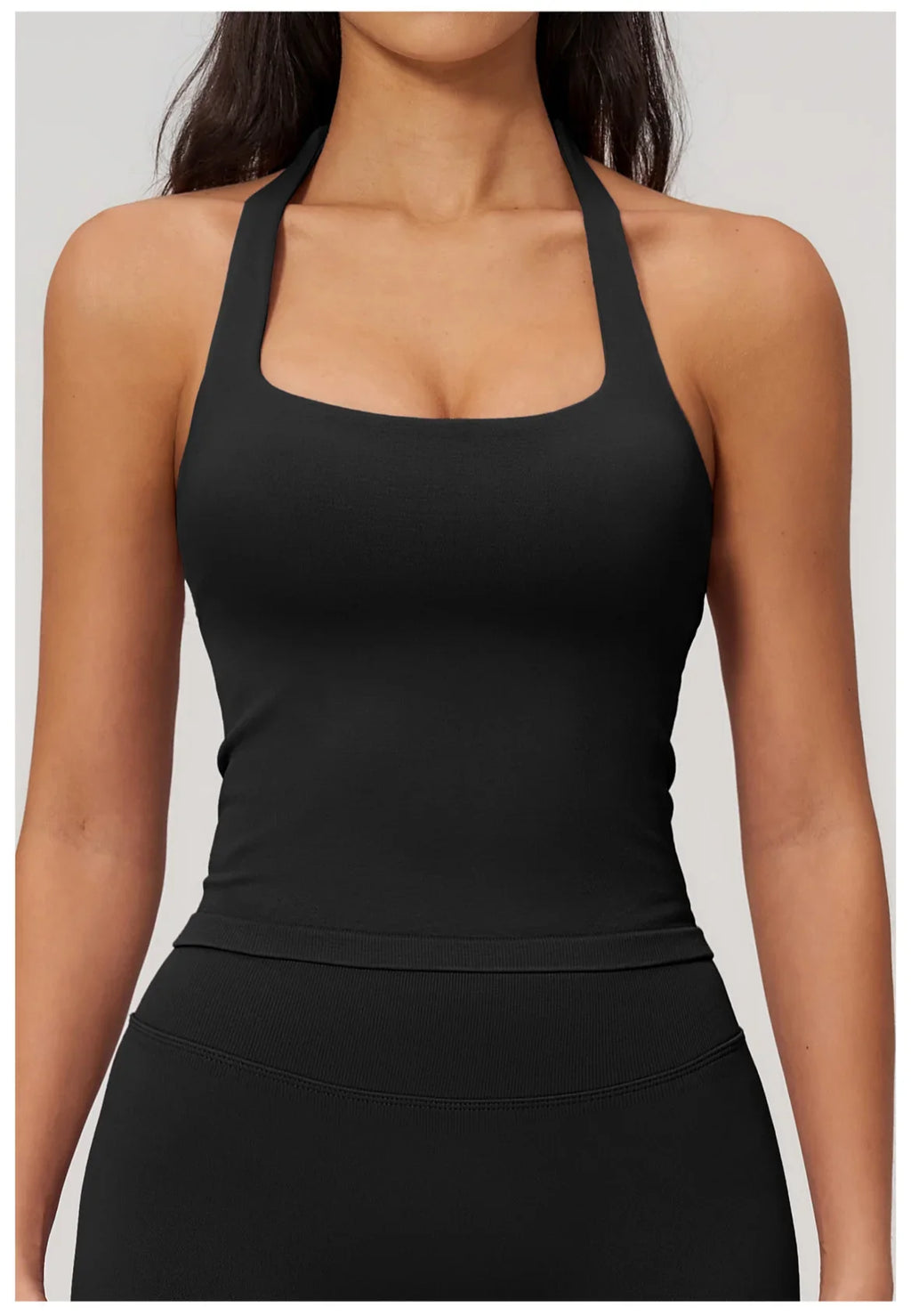 Hanging Neck Yoga Sports Bra Summer Shock Proof Gym High Strength Workout Fitness Underwear Push Up Top Yoga Bra Running Vest