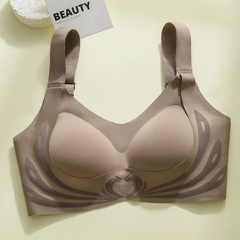 Sexy Lifting Seamless Underwear Women's Small Breasts Gathering No Steel Ring Bh Upper Holder Breast Adjustable Ladies Bra M-6XL