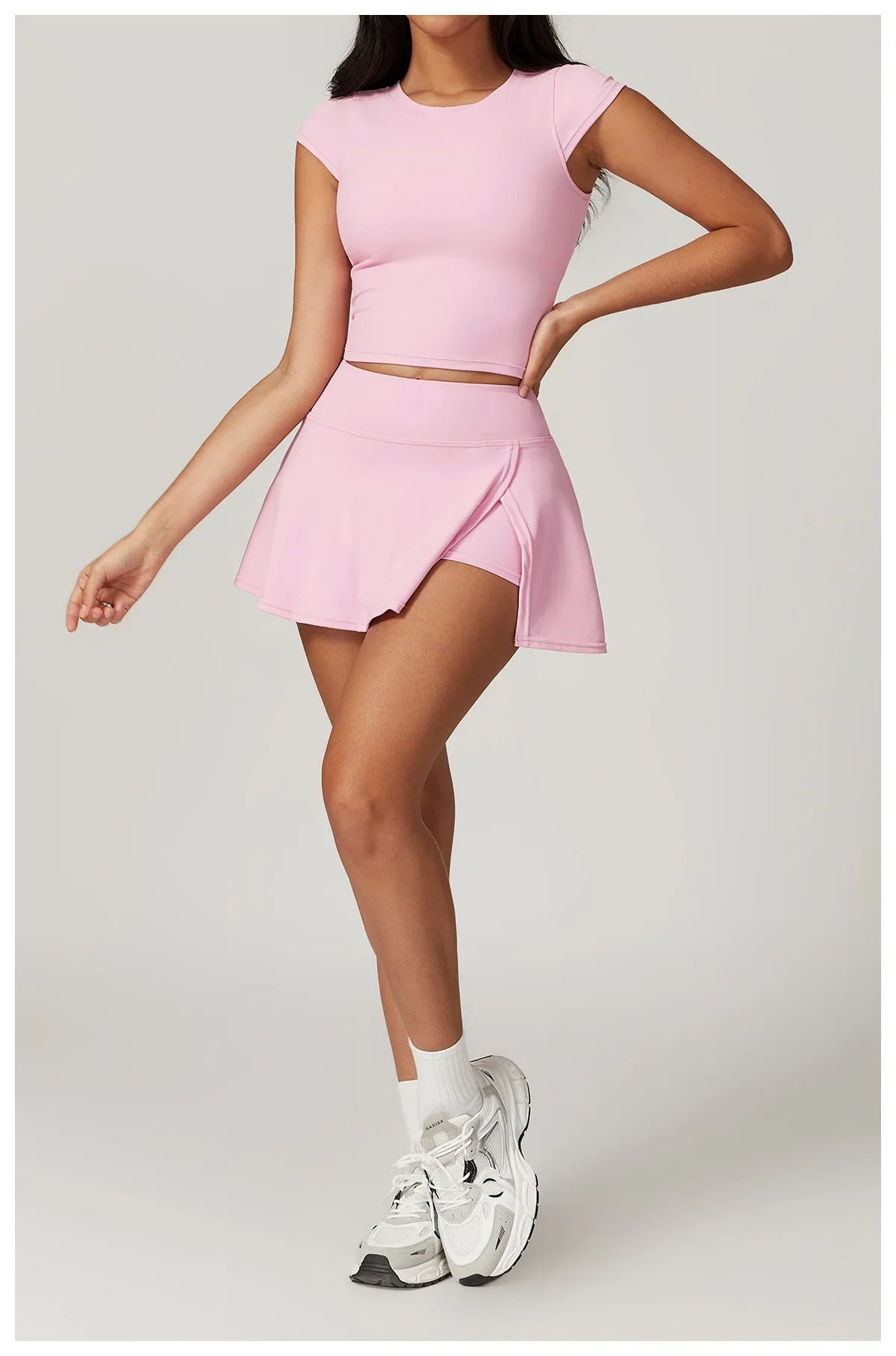 New Yoga Short Skirt Women Summer Comfortable Slit Yoga Skirt Fitness Outdoor Riding Skirt Anti-voyeur Sports Skirt High Quality