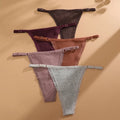 5PCS Women Cotton Panties Sexy Adjustable Waist G-String Women's Underwear T-Back Lingerie Femme Underpants Briefs Thong Female