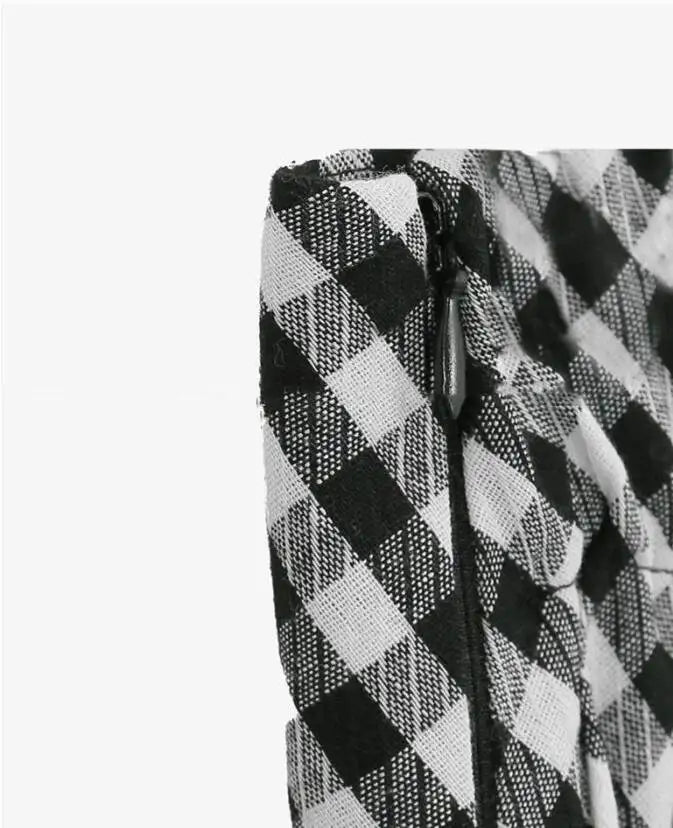 WOMENGAGA Korea Style 2023 Spring/Summer New High Waist Elegant Split Plaid Skirts Half Length Skirts Fashion Women 2023 22IV