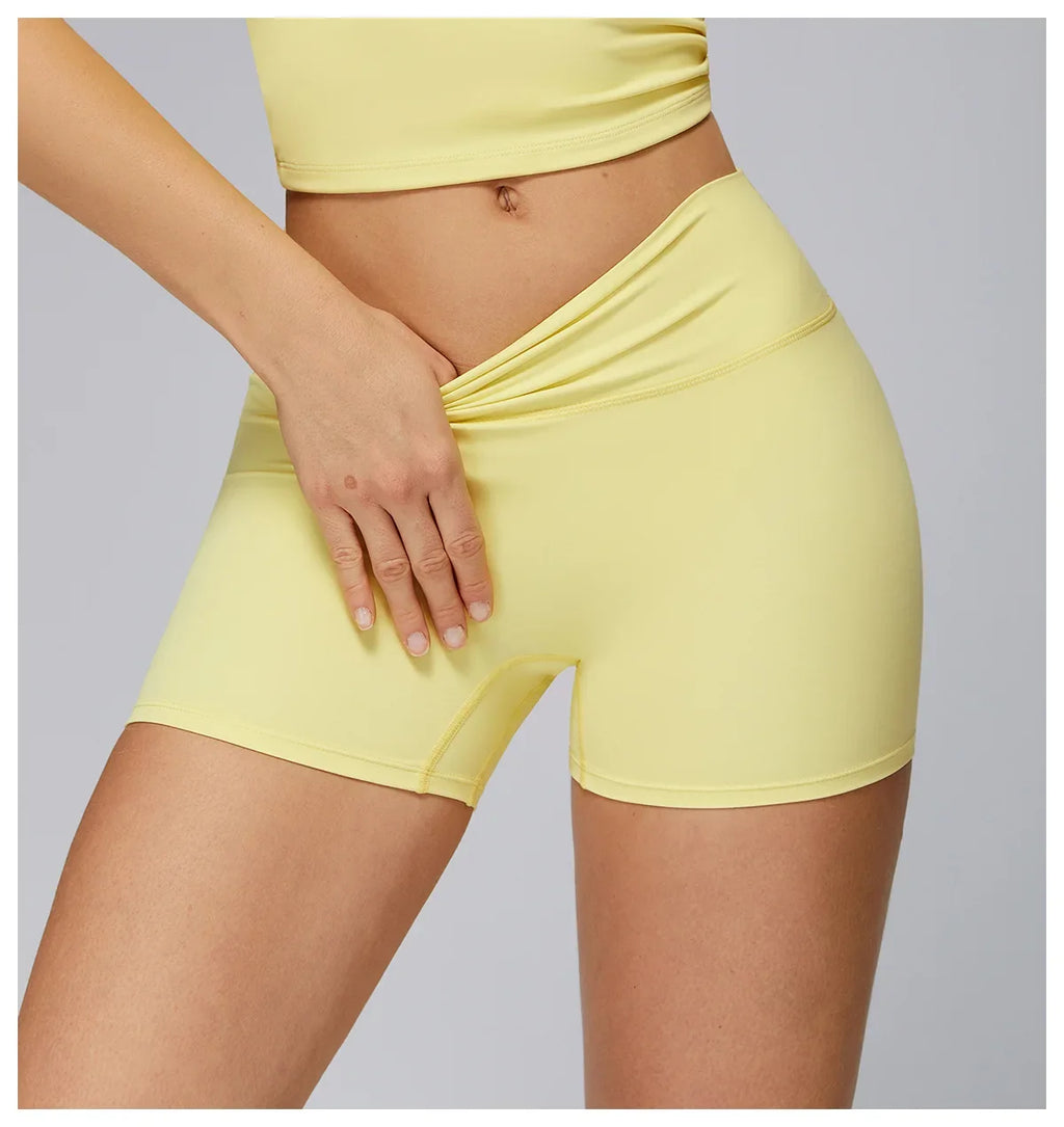 Yoga Shorts Women Summer Fitness Shorts Running Cycling Shorts Breathable Sports Leggings High Waist Summer Workout Gym Shorts