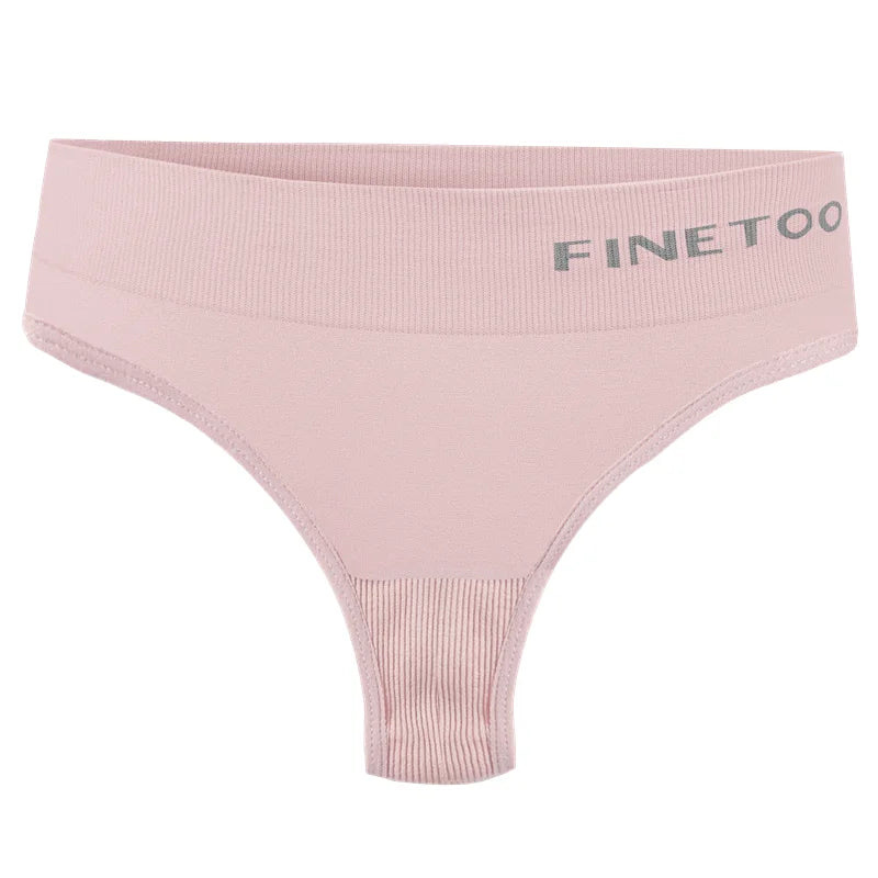 M-2XL Seamless Thongs Women High Waist G-string Ladies Comfortable Bikini Panties Soft Thong Underpants Girls Underwear Lingerie