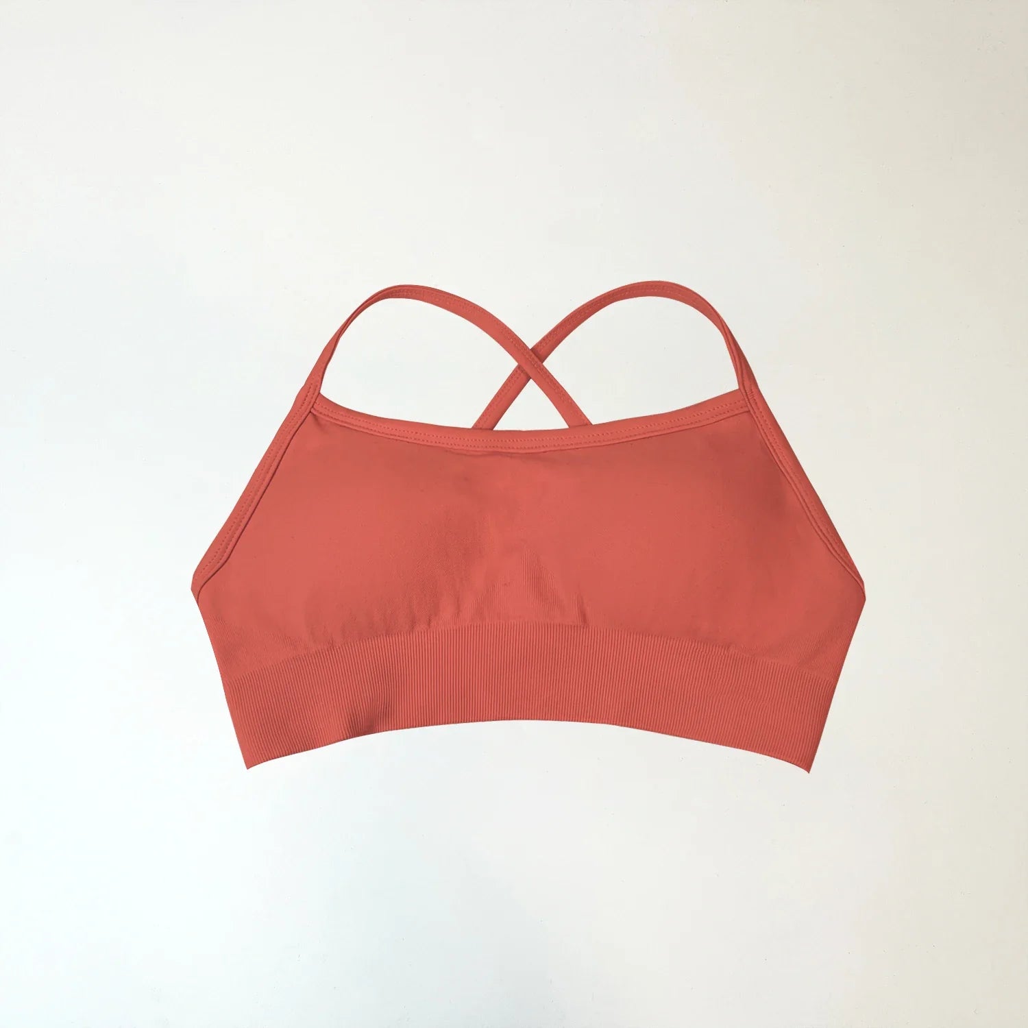 NCLAGEN Backless Sports Bra high support Fitness Underwear Back Cross Gym Crop Top Women Training Running workout Seamless Bras
