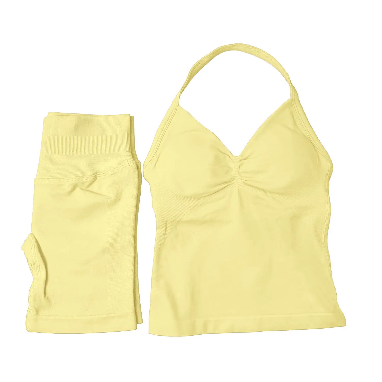 NCLAGEN Yoga Sets Women Gym Clothes ongline Strappy Top Shorts Activewear Sports 2 Piece Fitness Suit Running Workout Sportwear