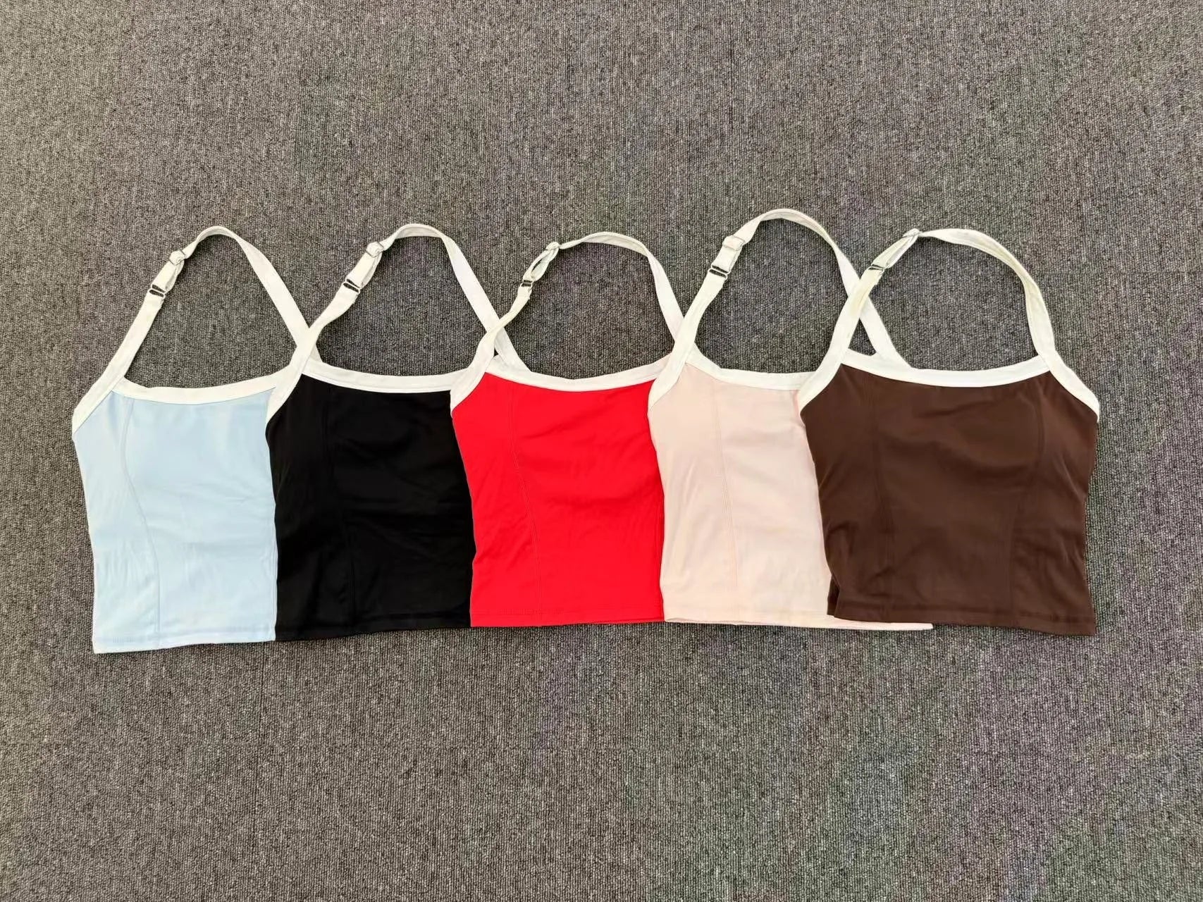 Hanging Neck Top Women Sports Bra Push Up Fitness Yoga Bra Color Blocked Underwear Gym Sport Tops Women Running Vest Bralette