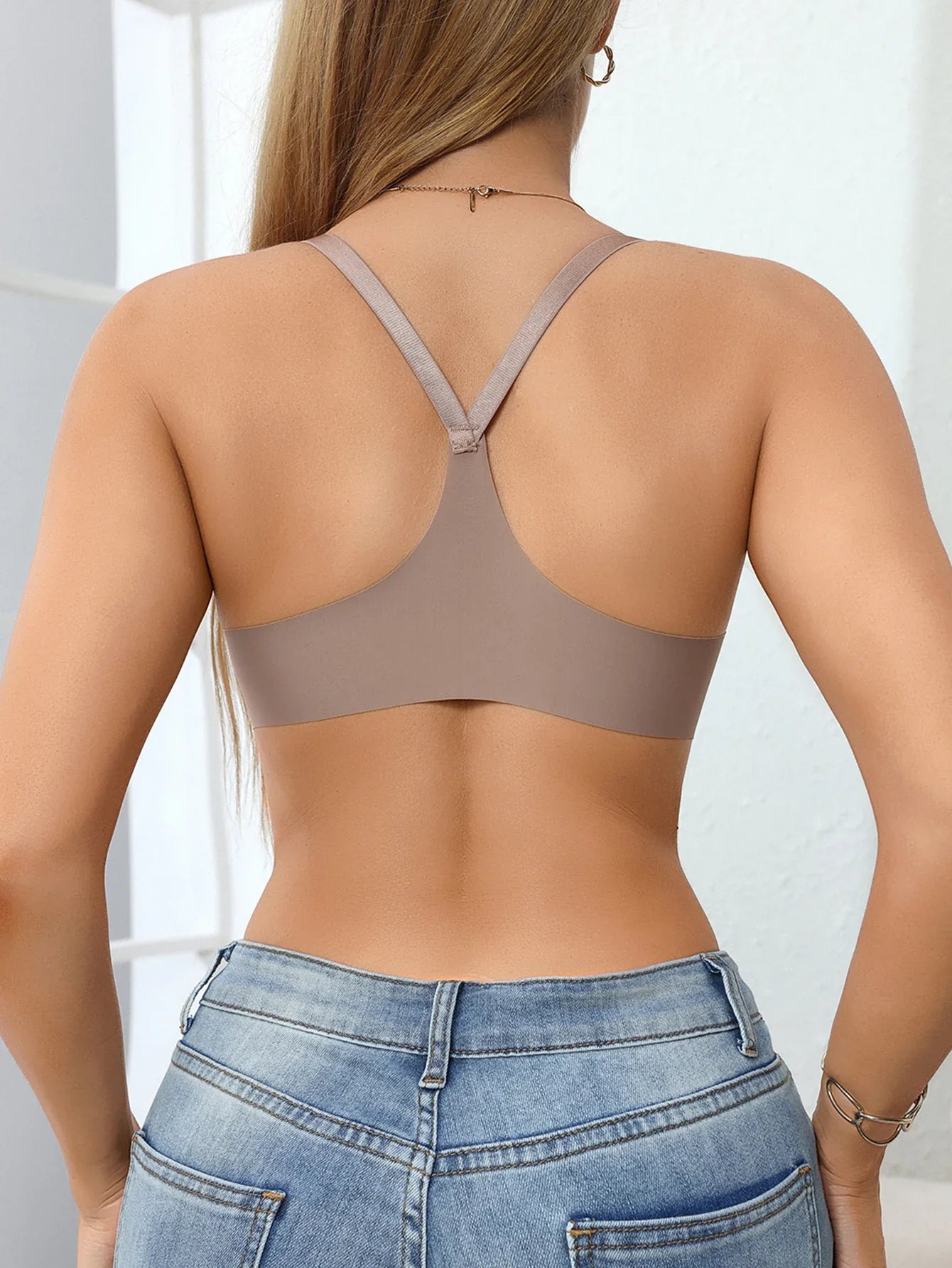 Women's Bra Everyday Solid Color Metal Front Clasp Push-Up Bra Lined Small Bust Appears Larger Sexy Bras