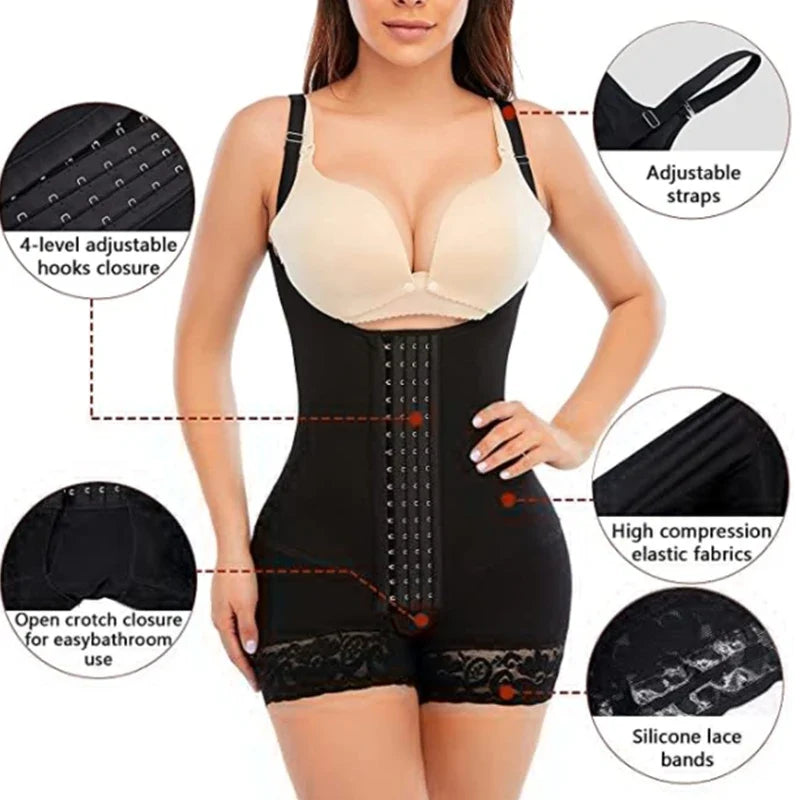 Women Tummy Control Body Slimming Postpartum Girdles Push Up Shaperwear Butt Lifter Bodysuits A Comfy Shaping Jumpsuit Shaper