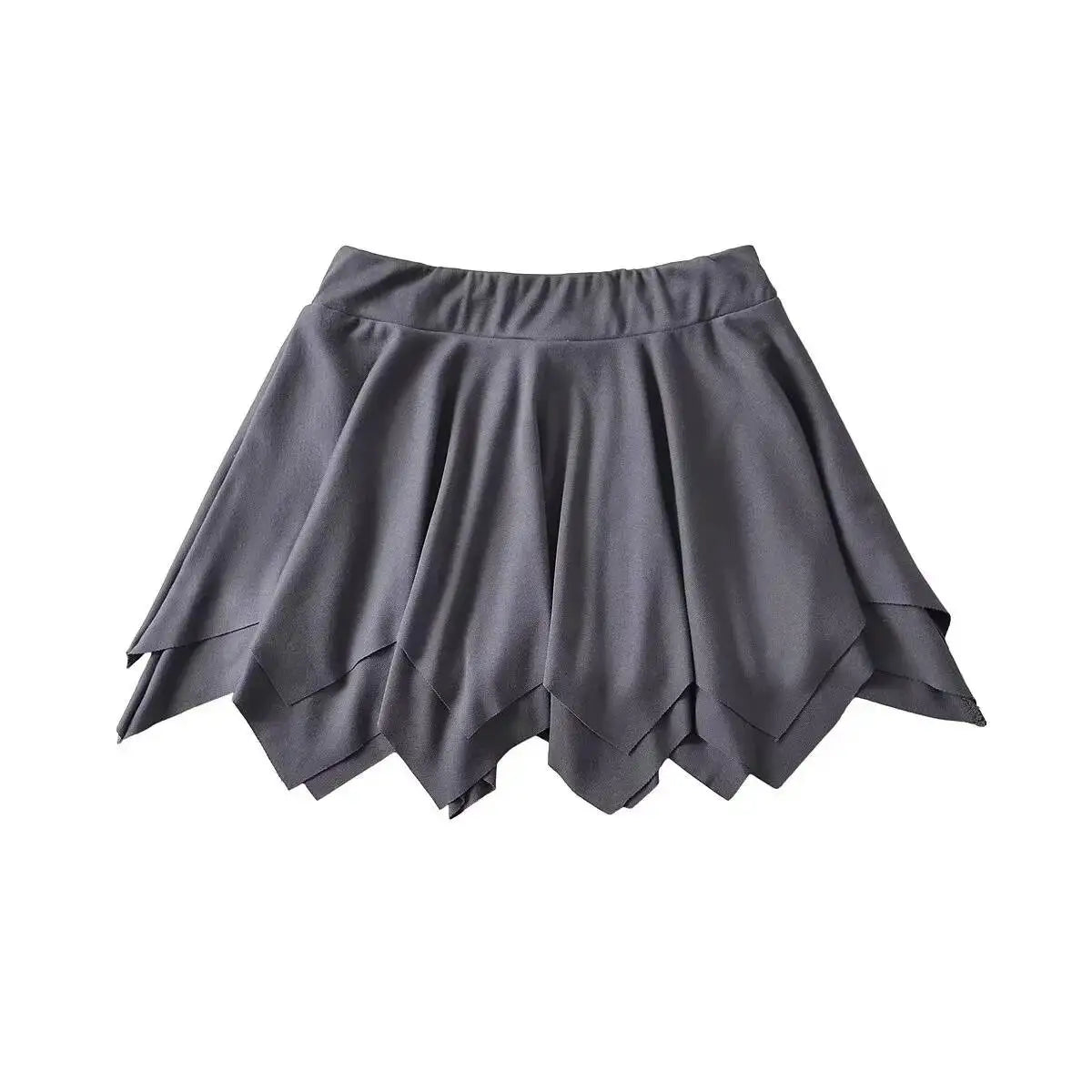 Summer Sexy Pure Desire Loose Edge Design Sense Short Skirt Women High Waisted Wrap Hip Reducing Age Pleated A-line Skirt H2JI