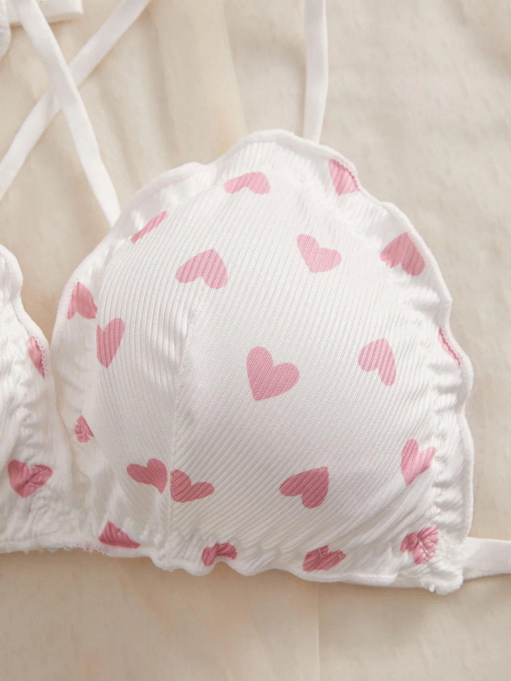 3PCS Cute Women's Underwear Set Crisscross Back Bralette Comfortable No padding Sexy Lingerie Set