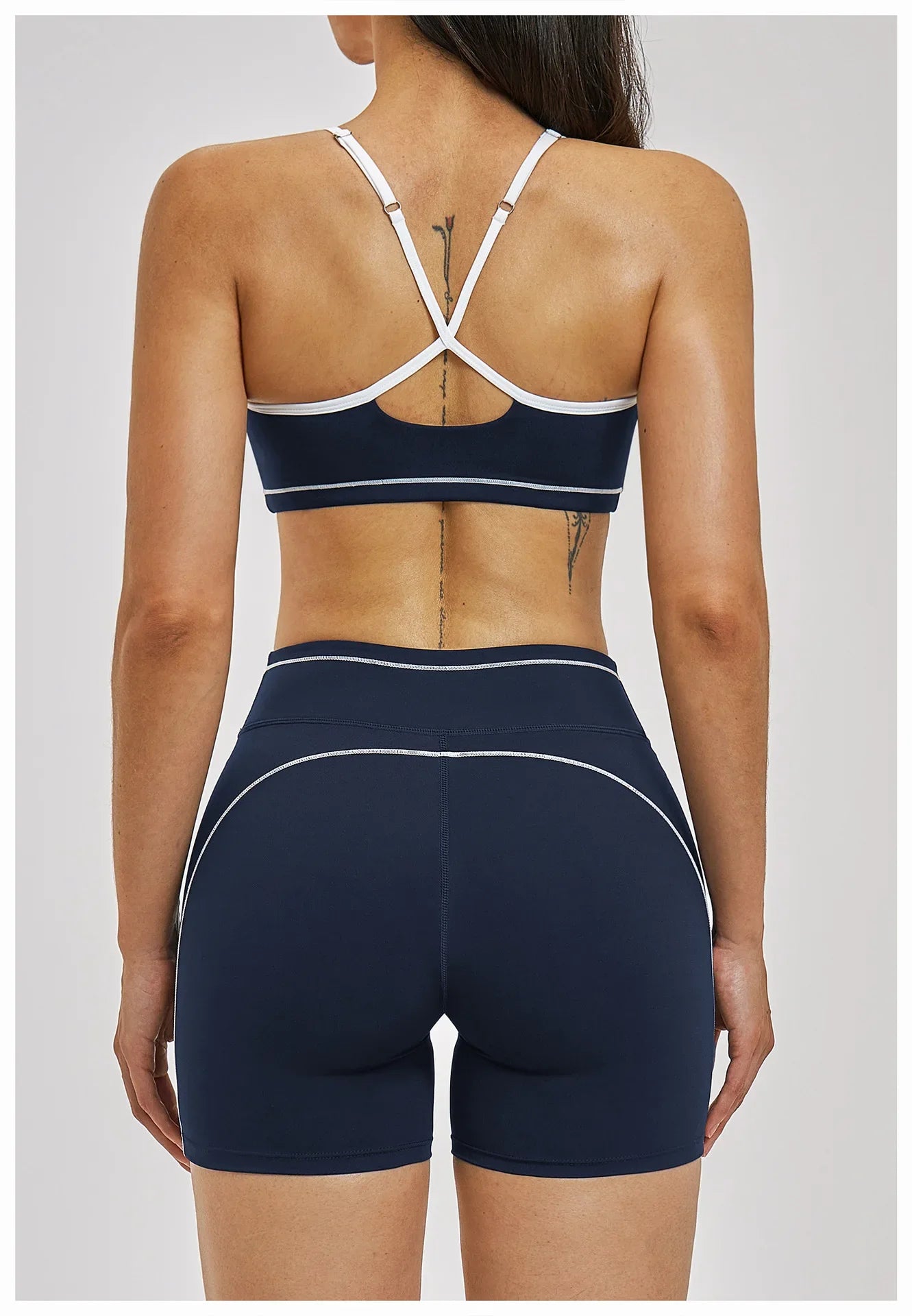 Yoga Bra U-Shaped Adjustable Shoulder Strap Cross Back Women Fitness Sports Bra Top Gym Yoga Athletic Tight Workout Jog Soft Pad