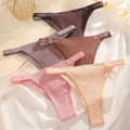 5PCS Women Cotton Maillard Brazilian Sexy Panties Breathable Low Waist Female Underwear Soft Solid Color Intimates High Elastic