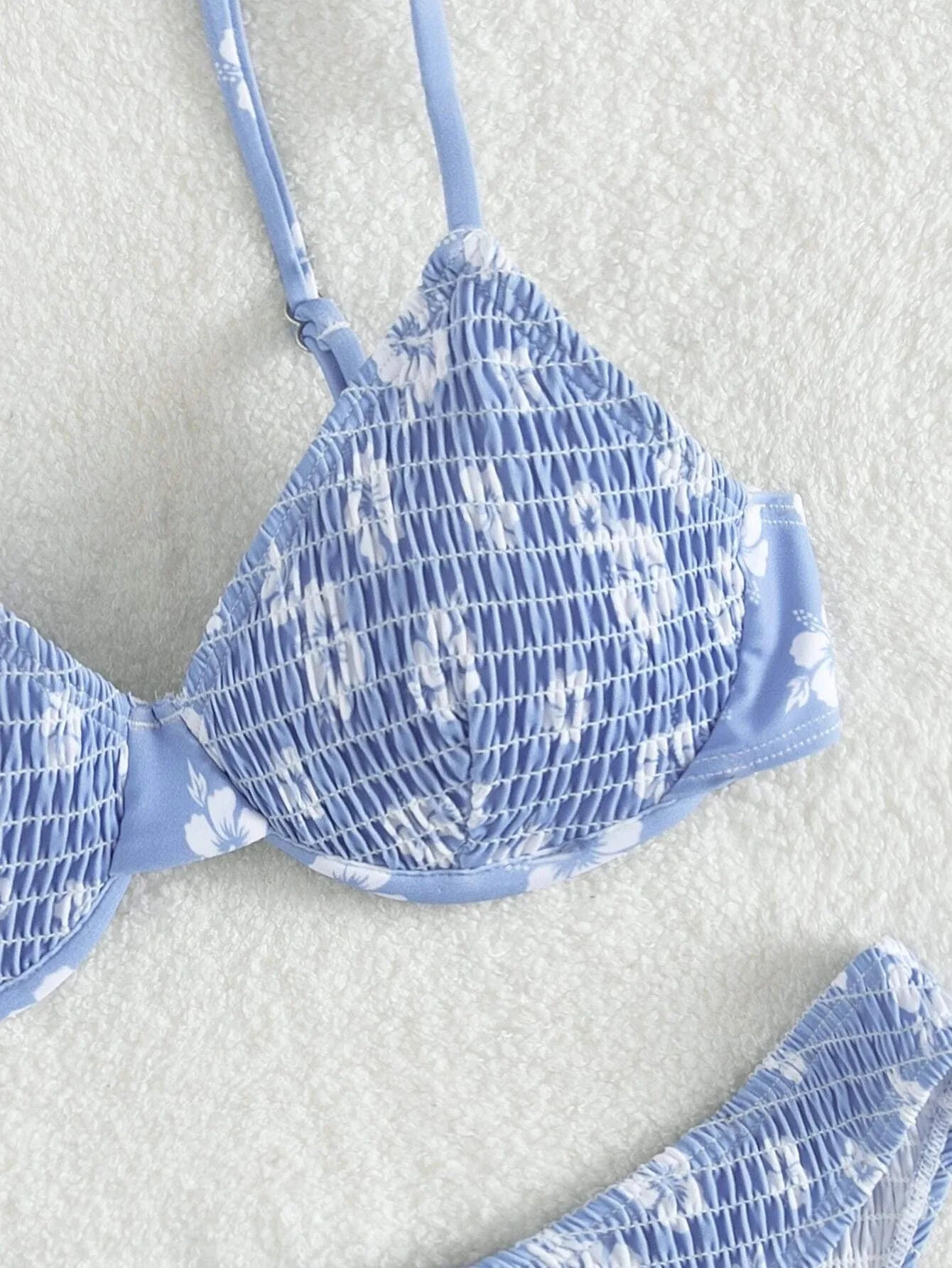 2026 Sexy Floral Twin Strap Bralette Bikini Women Swimsuit Triangle Swimwear Bathing Suits Two-piece Biquini Thong Bikinis Sets