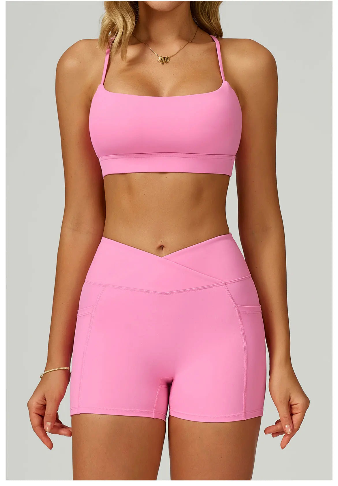 Sexy Underwear Women Tops Back Cross Strap Tank Top Push Up Running Sports Bra Breathable Soft Fitness Beauty Workout Yoga Bra