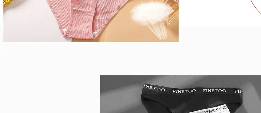 1Pcs Women' Cotton Pantys Sexy Comfortable Letter Printed Woman Briefs Ladies Underpants Fashion Girls Lingerie M-XXL