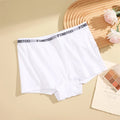 Finetoo Women's Panties Cotton Seamless Sports Boxers Underwear Female Solid Color Briefs Cozy Lingerie Intimate Underpant S-XXL