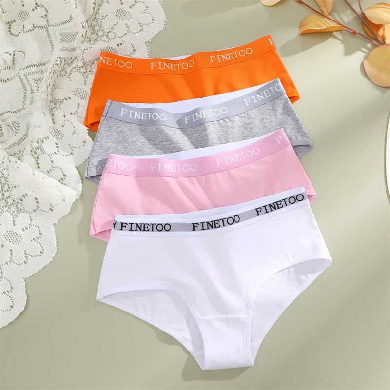 Women's Cotton Briefs Letter Belt Underwear Women Panties Sexy Breathable Briefs Female Stretch Ladies Soft Comfortable Lingerie