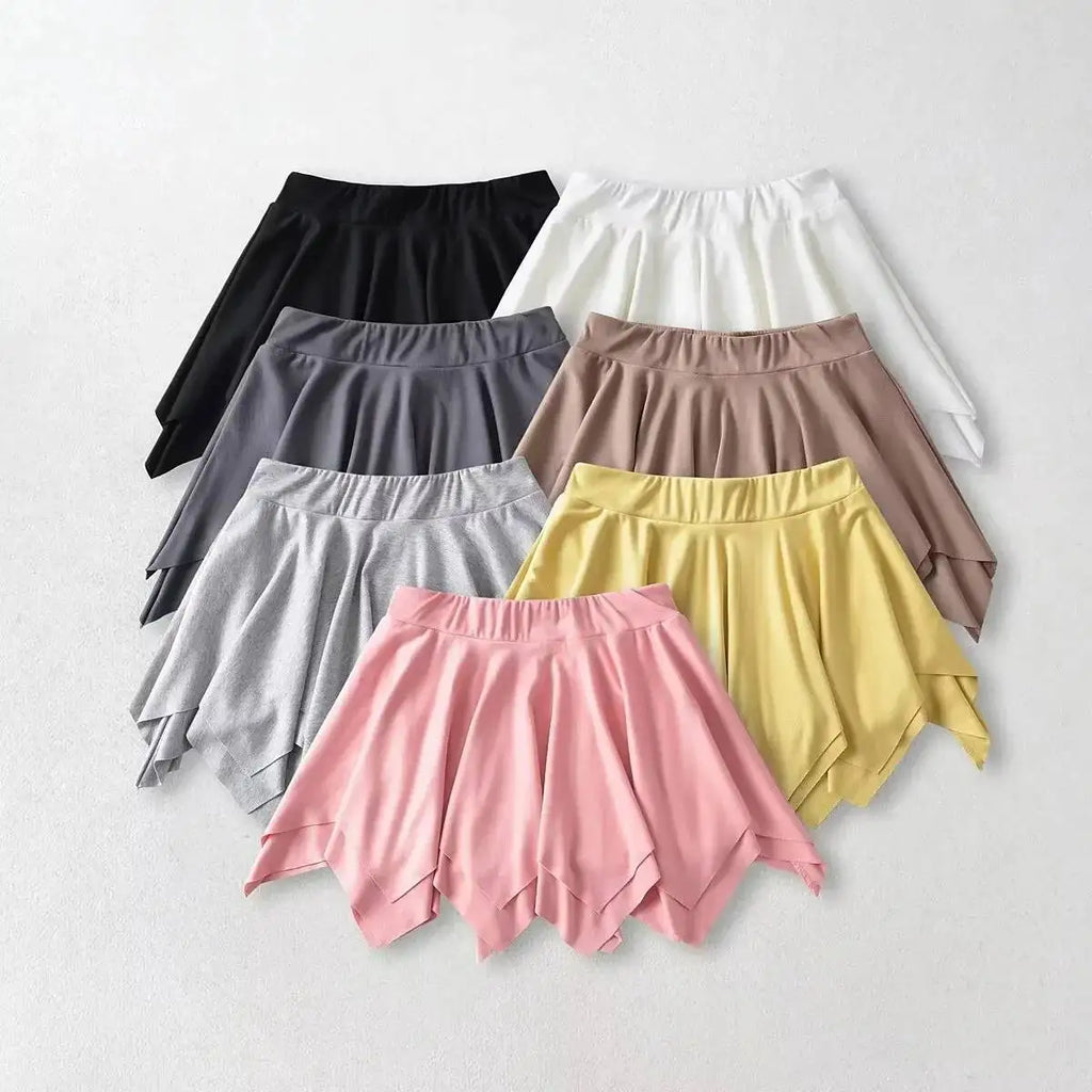 Summer Sexy Pure Desire Loose Edge Design Sense Short Skirt Women High Waisted Wrap Hip Reducing Age Pleated A-line Skirt H2JI