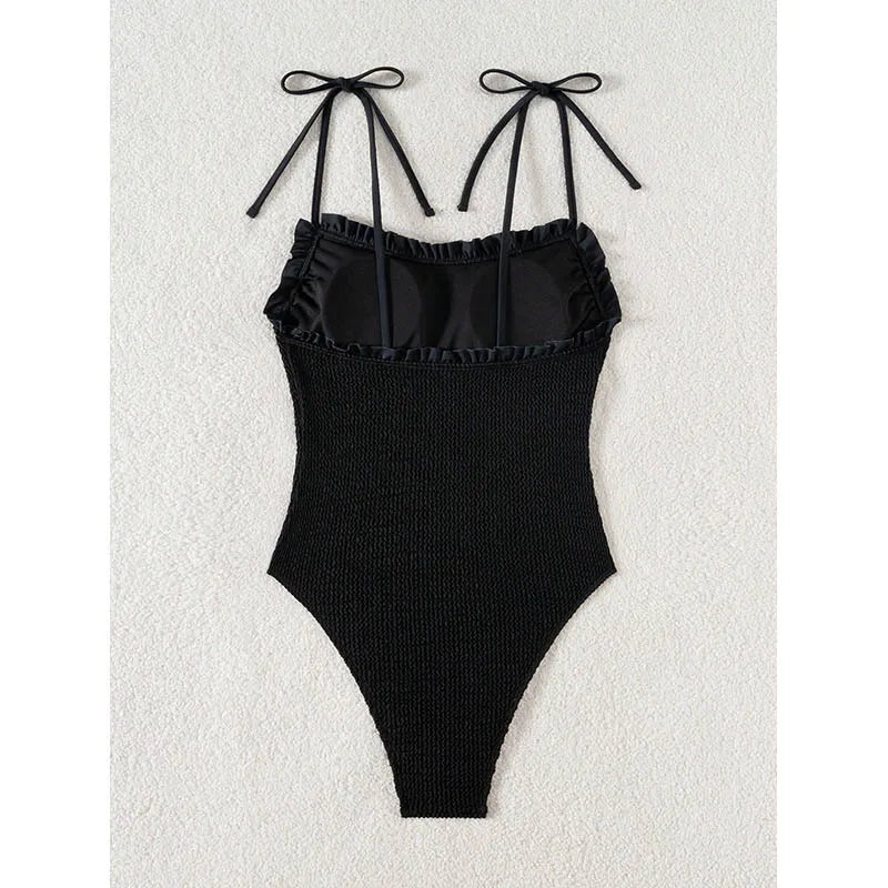2026 New Black Sexy One Piece Swimsuits Closed Women Swimwear Push Up Swimming Wear Body Bathing Suits Beachwear Pool Bather