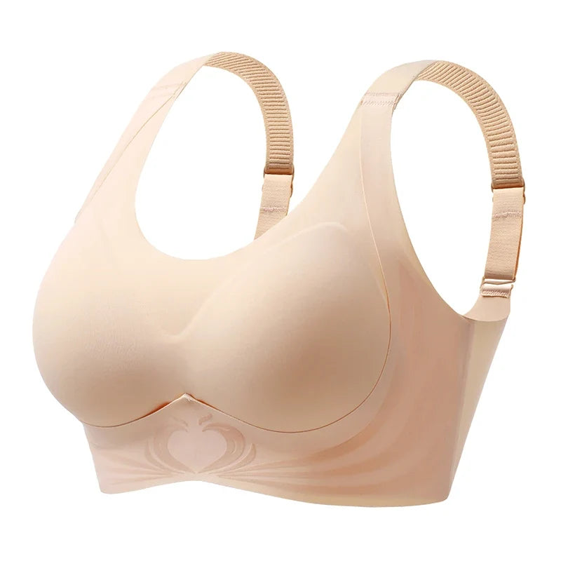 Sexy Lifting Seamless Underwear Women's Small Breasts Gathering No Steel Ring Bh Upper Holder Breast Adjustable Ladies Bra M-6XL