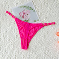 Zebra Flower Low Rise Sexy Thong Women Underwear Briefs Panties Luxury Metal Buckle G String Seamless Bikini Girls Female Panty