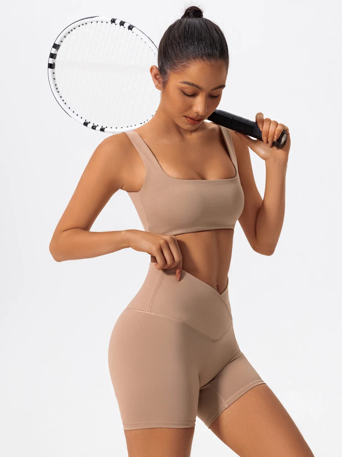 Hearuisavy Summer High Quality Sports Bra Push Up High Impact Gym Underwear Women Breathable Yoga Clothes Fitness Workout Top