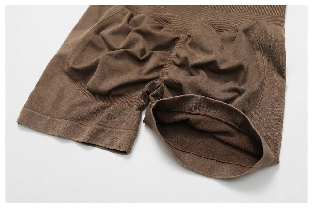 High Waist Yoga Shorts Women Sand Washed Yoga Shorts Workout Shorts Fitness Yoga Lift Butt Fitness Yoga Gym Running Short Pants