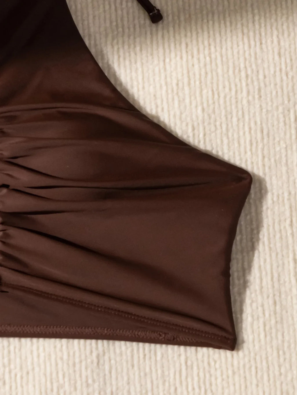 2026 Halter Wrinkled High Neck Female Swimsuit High Waist Bikini Women Swimwear Two-pieces Bikini set Bather Bathing Suit Swim