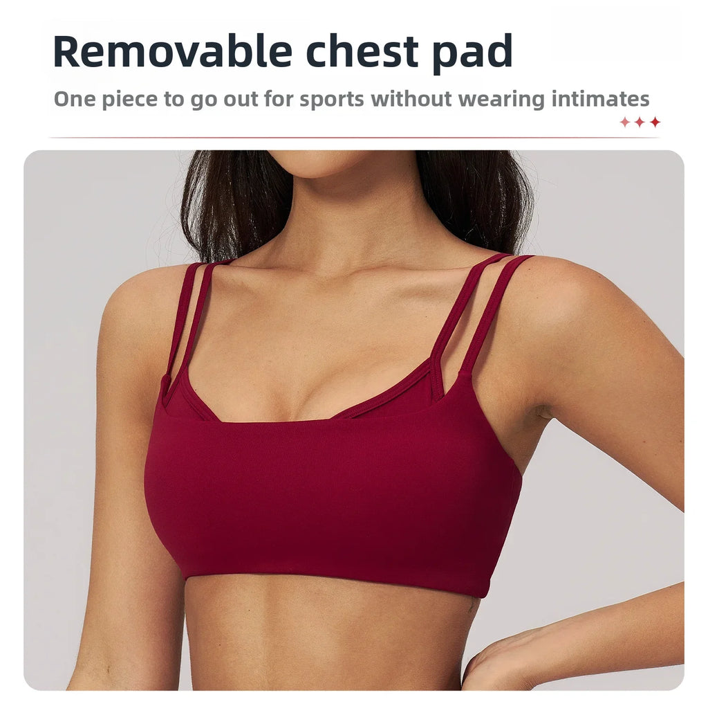 Summer Yoga Bra Women Sports Bra Running Cycling Gym Top Breathable Push Up Sports Underwear Women Fitness Workout Top Women Bra