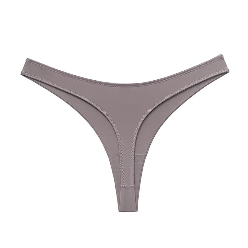 Ice Silk Women Panties Sexy G String Thong Seamless Underwear Candy Color T Back Girls Briefs Leopard Underpants Plus Size S-XL