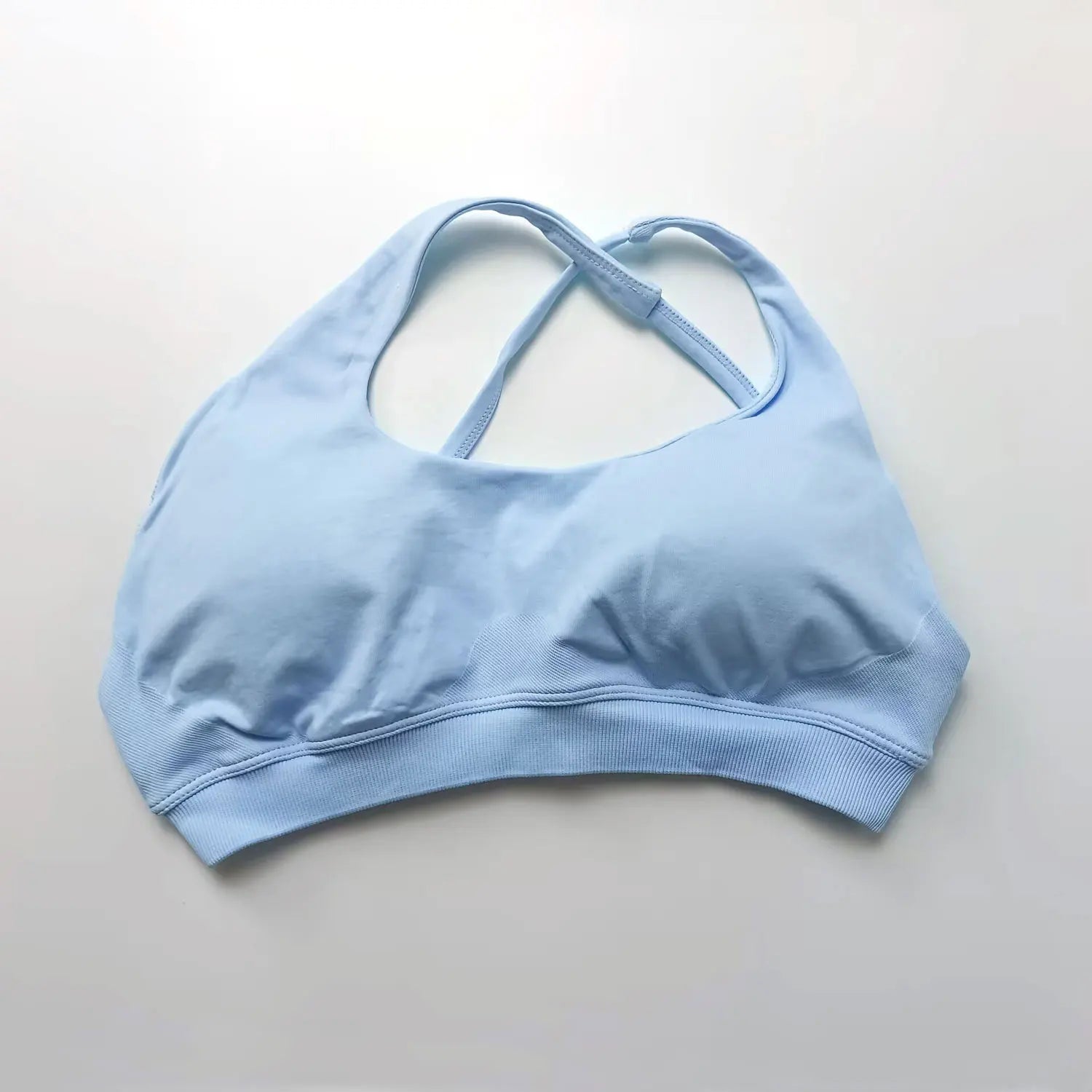 NCLAGEN Asymmetric Sports Bra Gym Top Woman High Support Halter Backless Fitness Speed Activewaer Workout Seamless Underwear