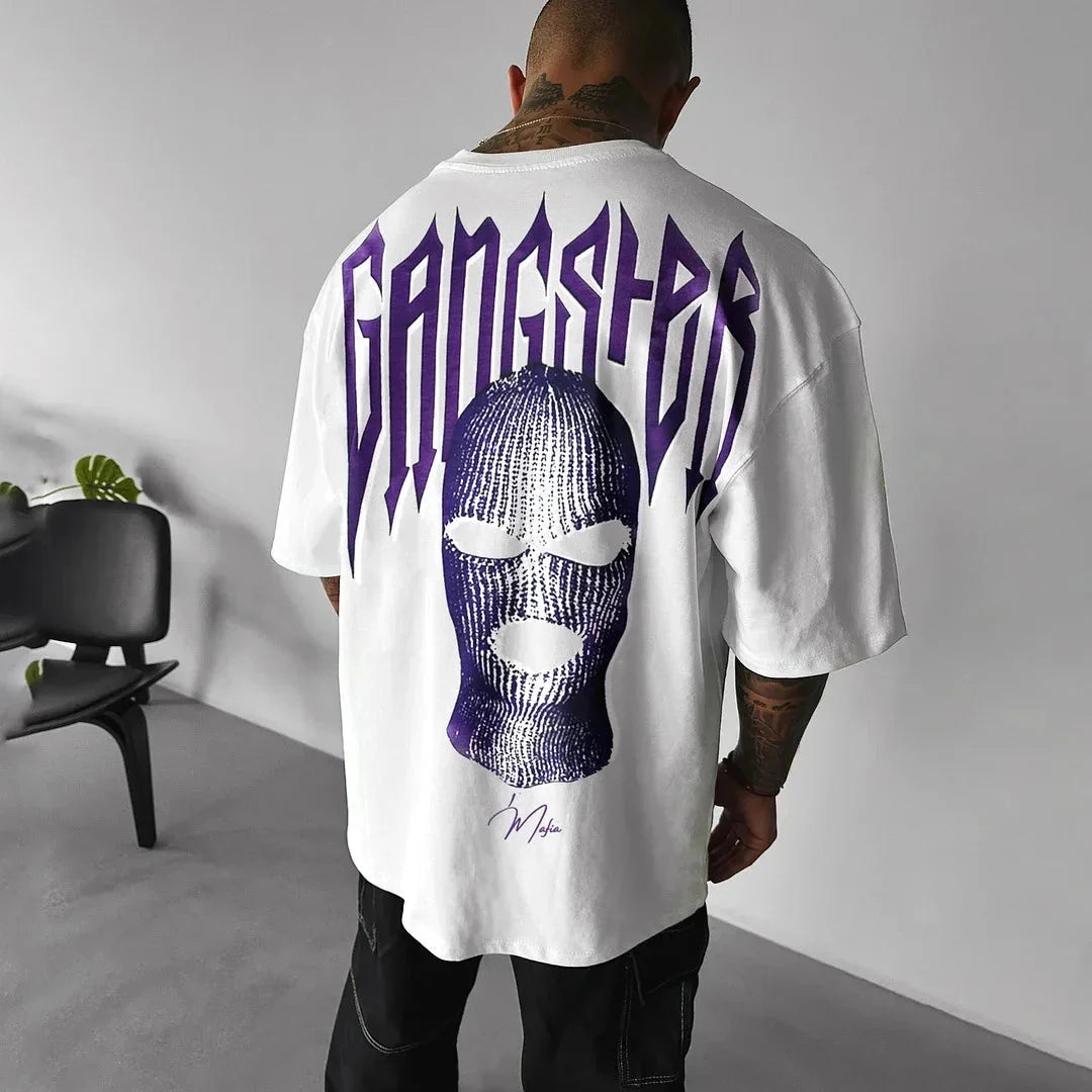 👕 Masked Persona Oversized Harajuku T-Shirt