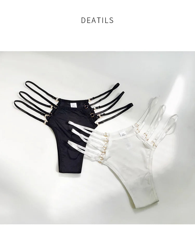 Ice Silk Sports Panties Sexy Women Underwear Low Waist Crotch Cotton Hollow Out Sex G String Female Seamless Briefs