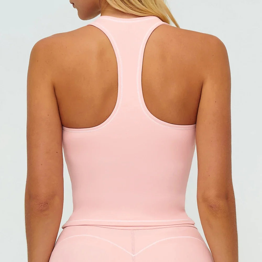 Woman Yoga Tank Top Gym Clothes Removable Chest Pad Fitness Bra Workout Halter Top Activewear Sexy Pilates Sports Vest Underwear