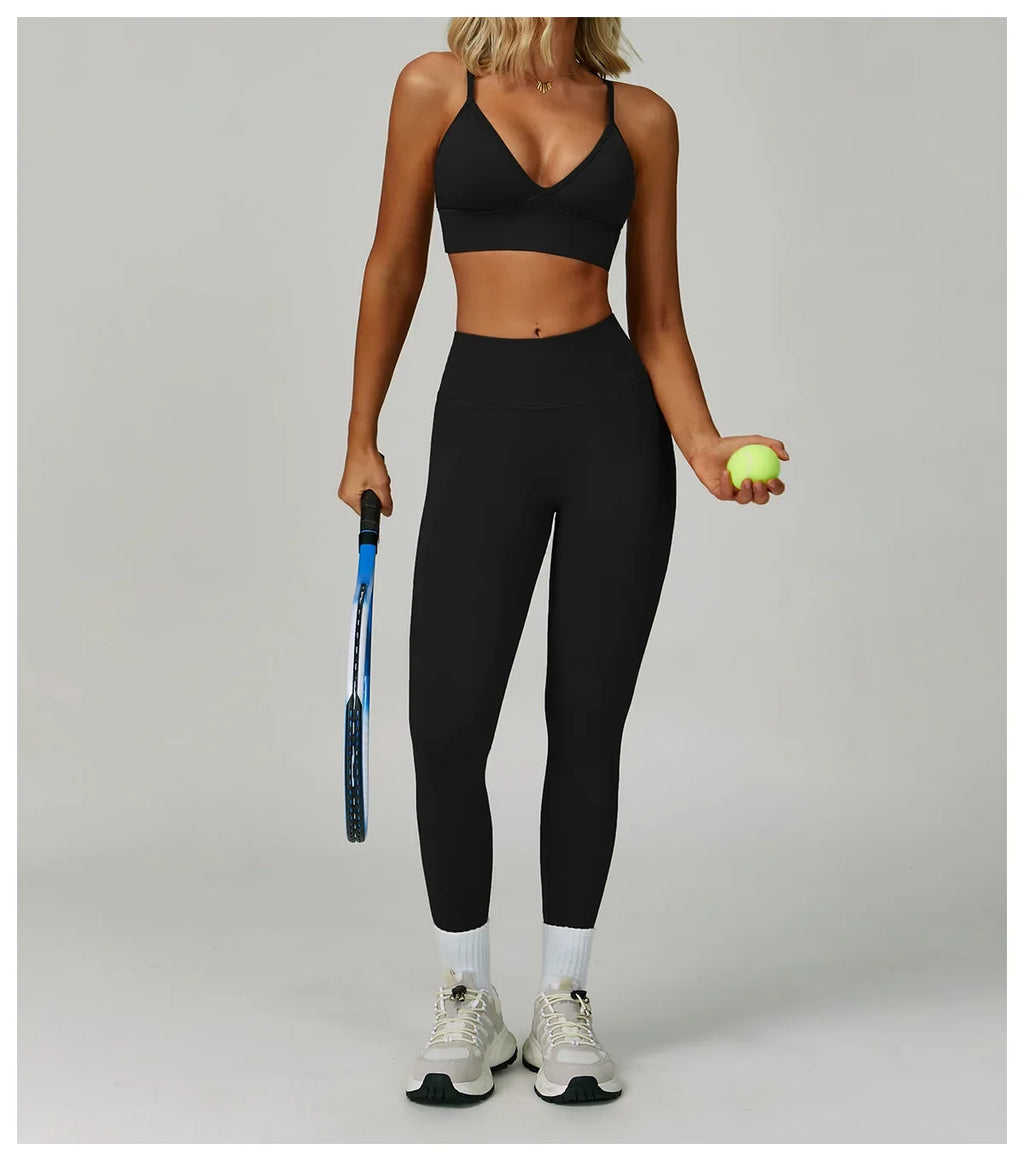 Breathable Sports Bra Shockproof Fitness Top Women Yoga Bra Crop Top Push Up Adjustable Shoulder Strap Sport Bra Gym Workout Top