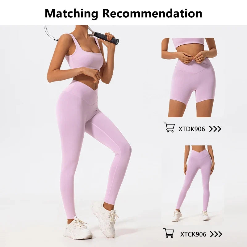 Hearuisavy Summer High Quality Sports Bra Push Up High Impact Gym Underwear Women Breathable Yoga Clothes Fitness Workout Top