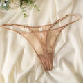 Lace Mesh Women Briefs Sexy Thong Transparent Panties Underwear Low Waist Girls G String Seamless Lingerie Fitness T Back