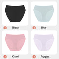 4Pcs/Set Women Lace Mesh Briefs Sexy Comfortable Stretchy Semi Sheer French-Cut Panties Women's Underwear Breathable Lingerie