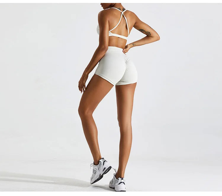 Yoga Shorts Buttock Lift Scrunch Fitness Shorts Gym Legging Cycling Slim Fit Workout Shorts Women High Waist Sports Shorts Women