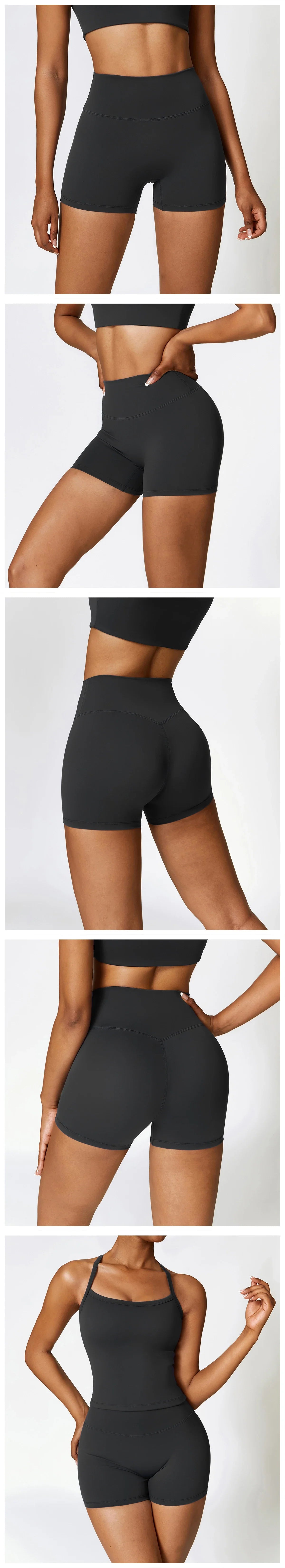 Yoga Shorts Women Summer Fitness Shorts Running Cycling Shorts Breathable Sports Leggings High Waist Summer Workout Gym Shorts