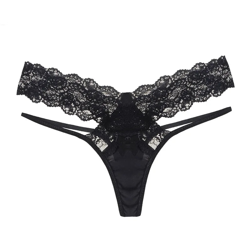 High Quality Sexy Women Panties Transparent Hollow Out Underwear Girls Briefs Lace Underpants Lingerie Girls G string Intimates