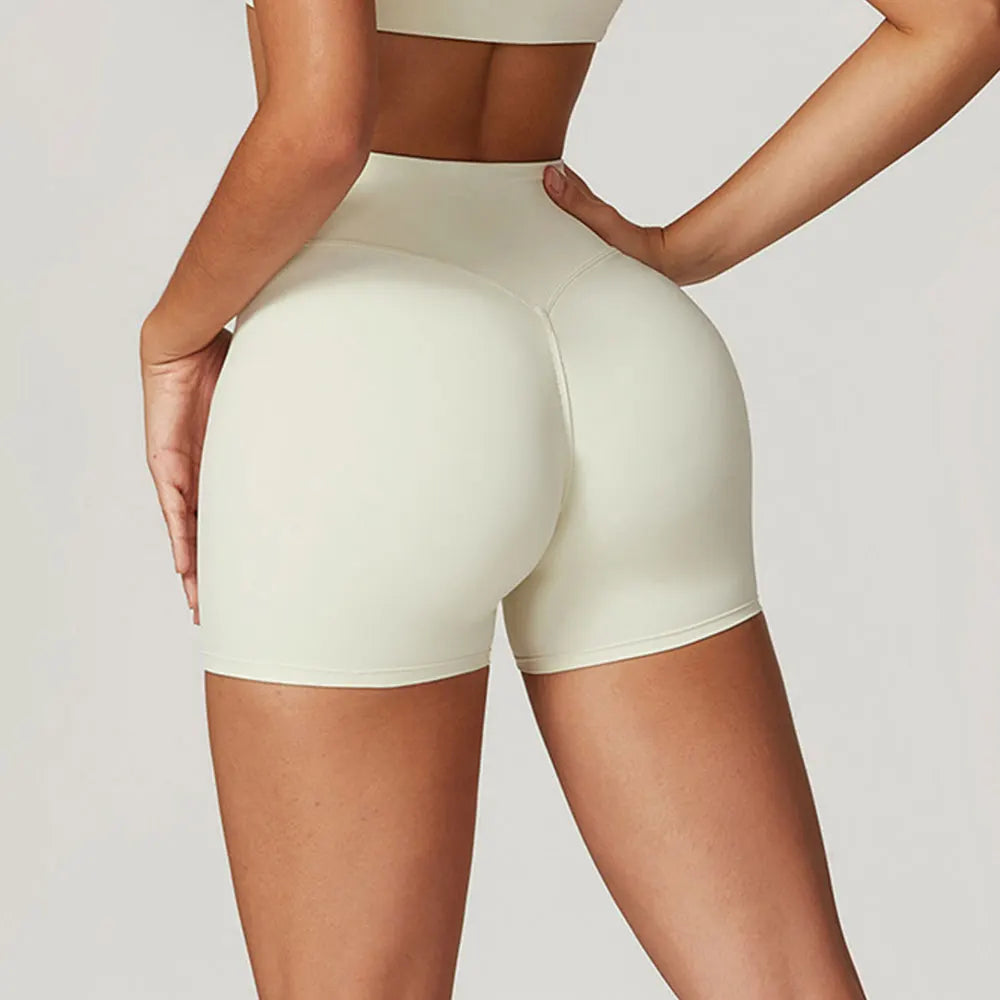 Yoga Shorts Women High Waist Workout Shorts Fitness Yoga Tights Lift Butt Fitness Ladies Yoga Gym Running Short Pants Sportswear