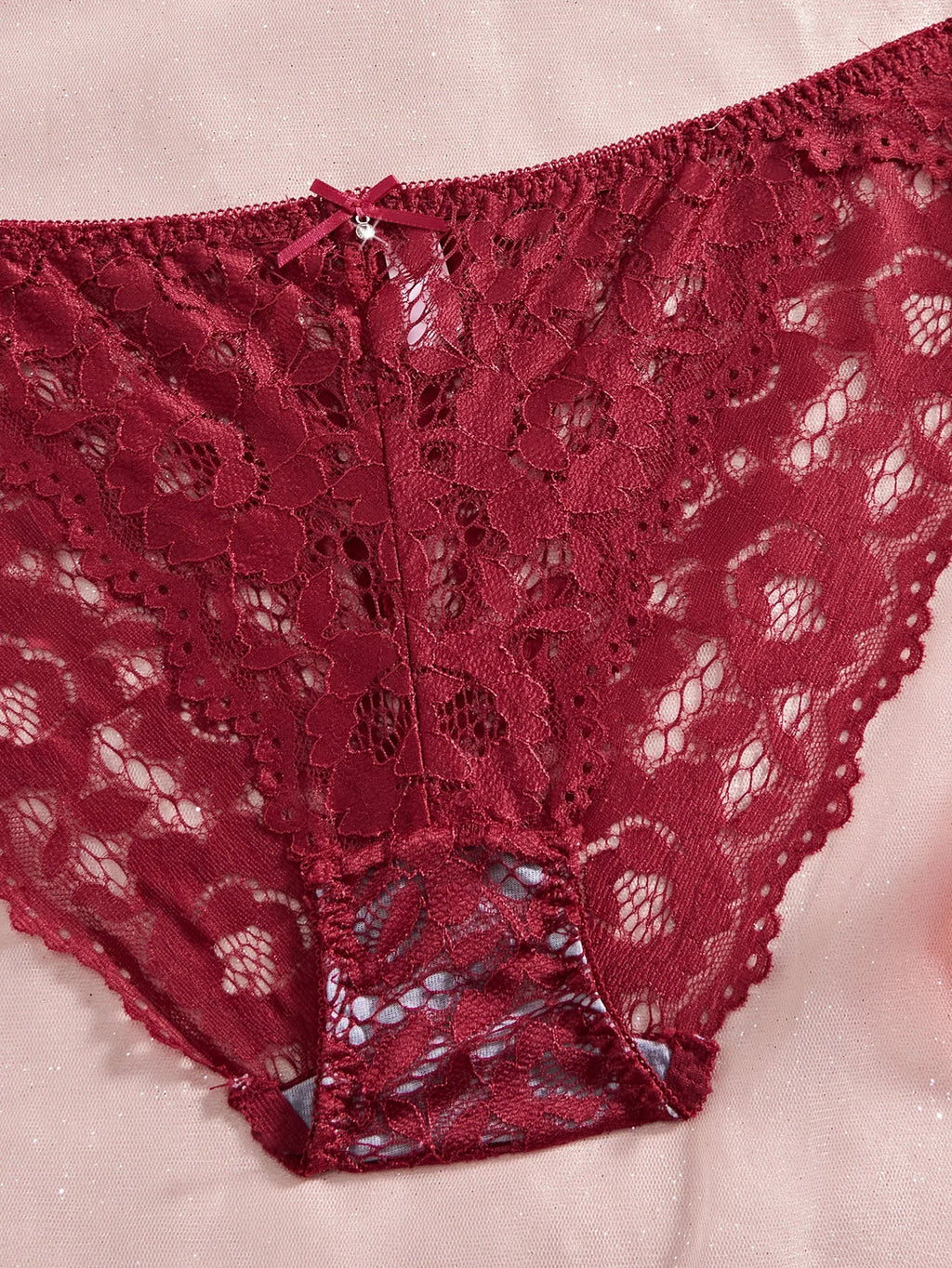 6-Piece Set Lace Women's Underwear Set No Lining Lace Push up Bra Comfortable Fitting Sexy Mesh Lace Panties Women's Bra Set