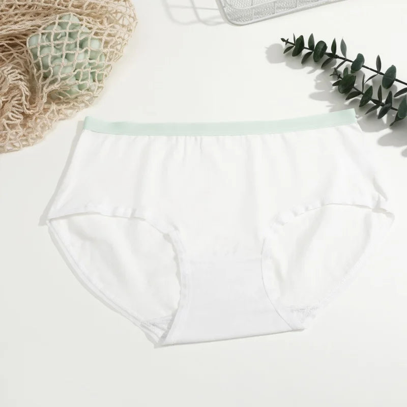 3Pcs/Set Women's Seamless Cotton Briefs Women Panties Solid Color Breathable Underwear Female Low Waist Soft Lingerie S-XXL
