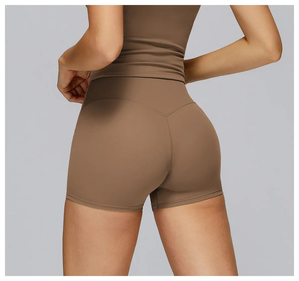 Yoga Shorts Women Summer Fitness Shorts Running Cycling Shorts Breathable Sports Leggings High Waist Summer Workout Gym Shorts