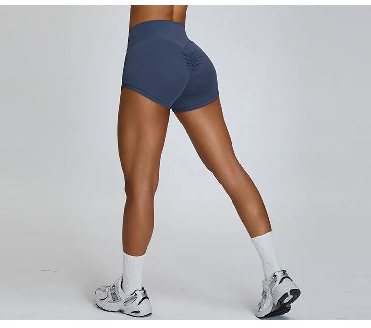 Yoga Shorts Buttock Lift Scrunch Fitness Shorts Gym Legging Cycling Slim Fit Workout Shorts Women High Waist Sports Shorts Women