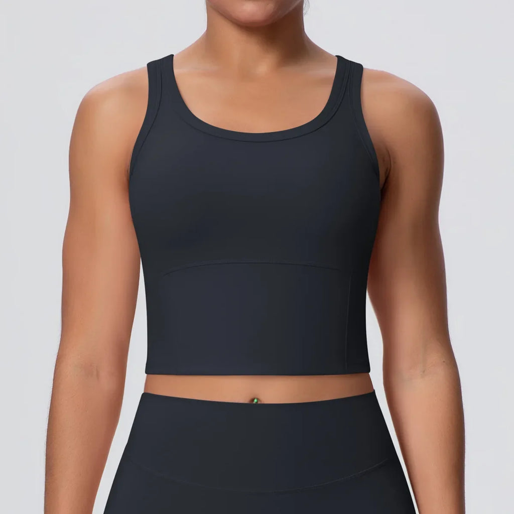 Sports Bra Women's Yoga Bra Fixed Chest Pad Gym Vest Shock-proof Workout Tops Yoga Clothes U-shaped Back Workout Fitness Running