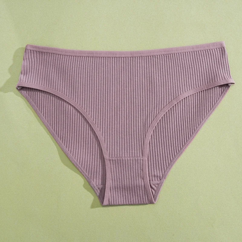 Women's Seamless Cotton Briefs Women Panties Solid Color Breathable Underwear Female Low Waist Soft Lingerie S-XXL